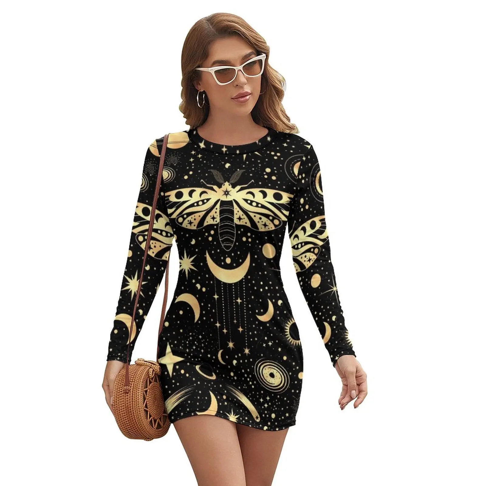 celestial moth - starry sky - universe Long-sleeved Dress dress dresses dress korean style prom clothes
celestial moth - starry sky - universe Long-sleeved Dress dress dresses dress korean style prom clothes