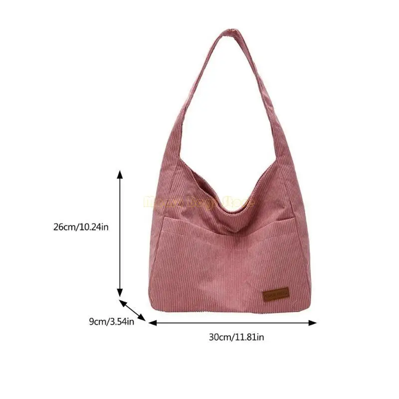 X90D Women Shoulder Bag Trendy Handbag All-matching Underarm Bag Large Capacity Armpit Bag Corduroy Commuting Bag School Bag
X90D Women Shoulder Bag Trendy Handbag All-matching Underarm Bag Large Capacity Armpit Bag Corduroy Commuting Bag School Bag