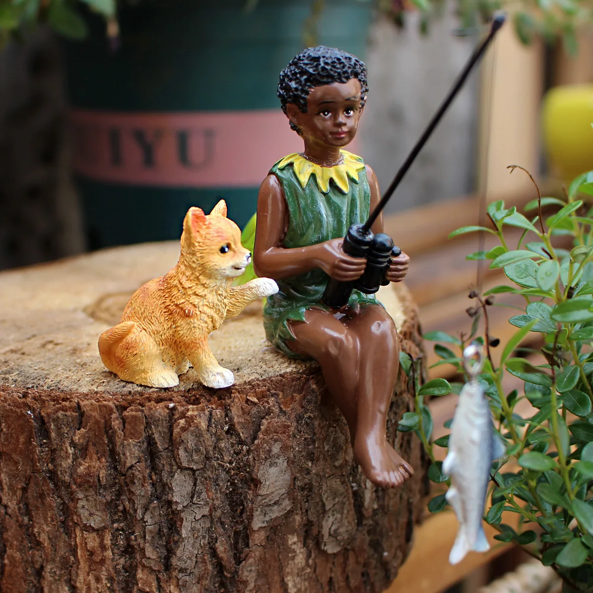 2pcs/set American Style Boy Fishing Statue - Resin Garden Decor for Pond & Fairy Garden
2pcs/set American Style Boy Fishing Statue - Resin Garden Decor for Pond & Fairy Garden