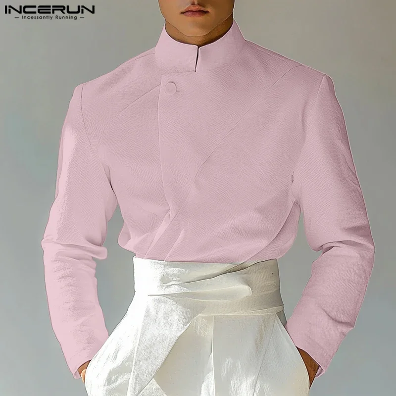 INCERUN Men Shirt Solid Color Stand Collar Long Sleeve Casual Men Clothing Streetwear Loose 2026 Fashion Leisure Cmaisas S-5XL
INCERUN Men Shirt Solid Color Stand Collar Long Sleeve Casual Men Clothing Streetwear Loose 2026 Fashion Leisure Cmaisas S-5XL