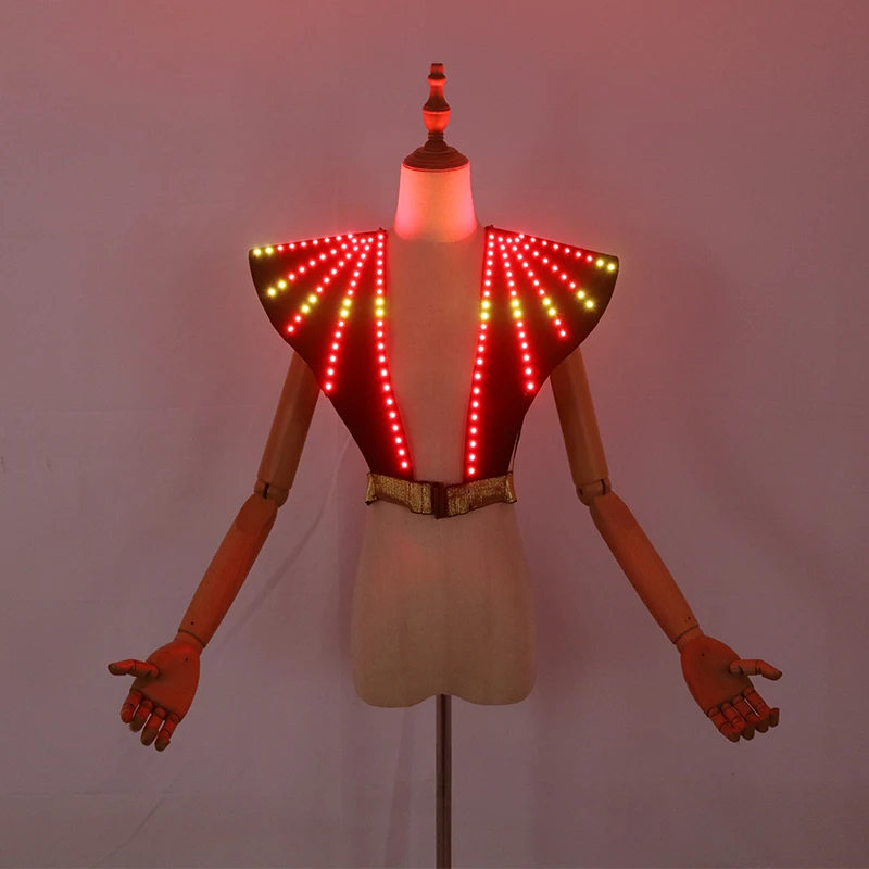 LED Illuminated Women Waistcoat Nightclub Party Stage Performance Fluorescent Costume Halloween Festival Cosplay Suit
LED Illuminated Women Waistcoat Nightclub Party Stage Performance Fluorescent Costume Halloween Festival Cosplay Suit
