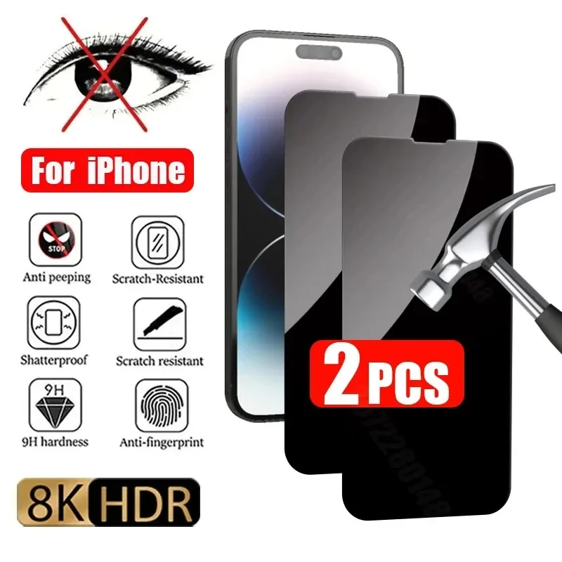 2Pcs Privacy Screen Protectors for IPhone 15 11 12 13 14 16 Pro Max Anti-spy Tempered Glass For iPhone 14 15 16 Plus Glass Film
2Pcs Privacy Screen Protectors for IPhone 15 11 12 13 14 16 Pro Max Anti-spy Tempered Glass For iPhone 14 15 16 Plus Glass Film