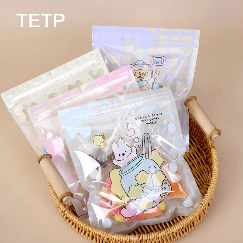TETP 50Pcs Cartoon Clear Zipper Seal Bags Hair Clip Accessory Packaging for Snacks And Candies Transparent Storage Pouches
TETP 50Pcs Cartoon Clear Zipper Seal Bags Hair Clip Accessory Packaging for Snacks And Candies Transparent Storage Pouches