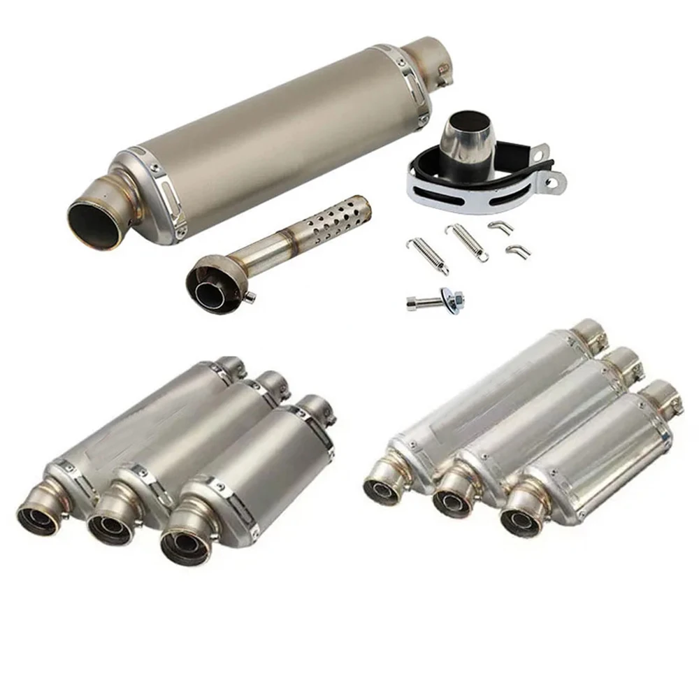 Stainless Steel 51mm Professional Motorcycle Exhaust Muffler Escape 310 370 440 mm Pipe 100cc-1000cc ATV GP Scooter For fz6 pcx1
Stainless Steel 51mm Professional Motorcycle Exhaust Muffler Escape 310 370 440 mm Pipe 100cc-1000cc ATV GP Scooter For fz6 pcx1