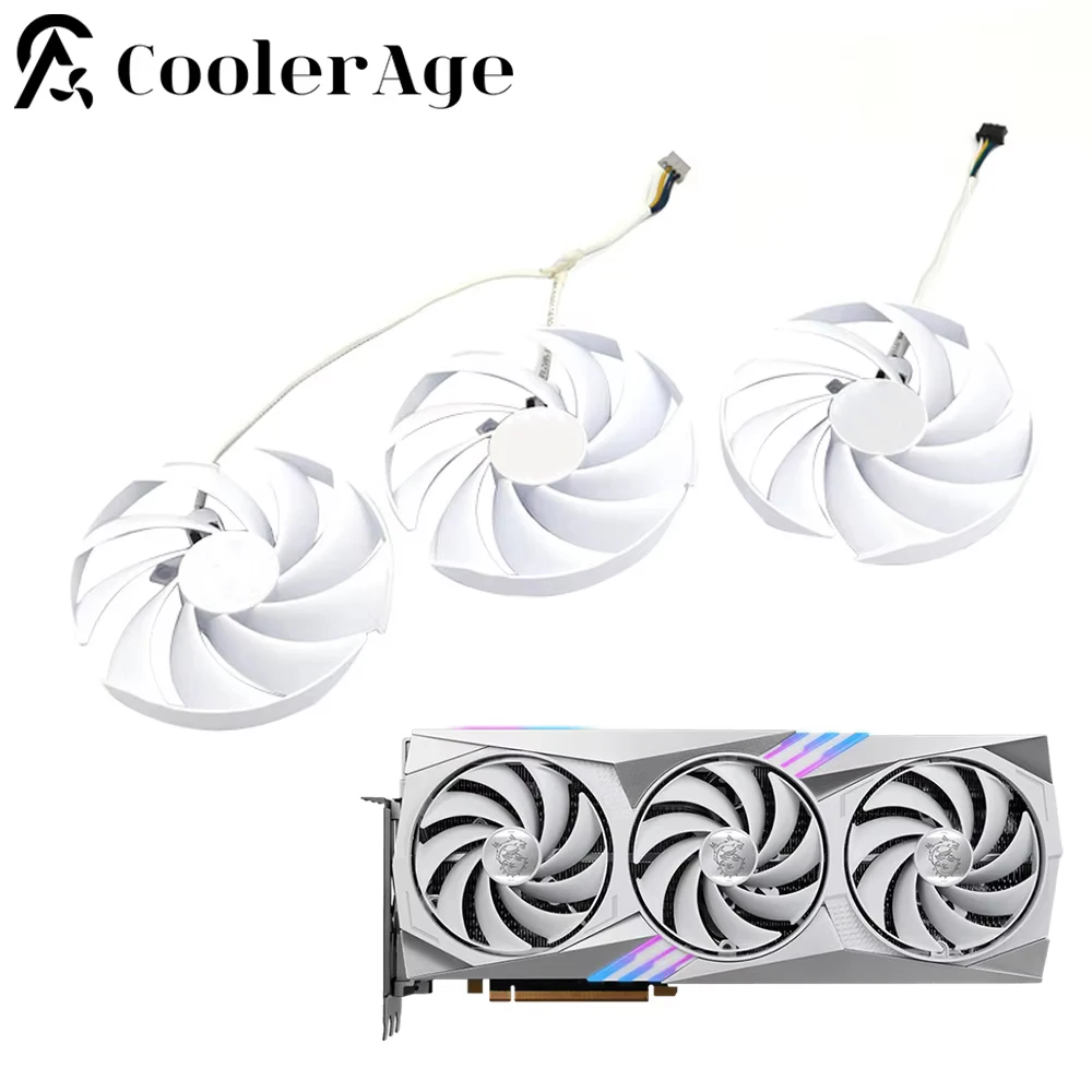 For MSI RTX 4080 Gaming X TRIO White Video Card Fan 95MM PLD10010B12HH RTX4080 Graphics Card Replacement Fan New Original
For MSI RTX 4080 Gaming X TRIO White Video Card Fan 95MM PLD10010B12HH RTX4080 Graphics Card Replacement Fan New Original