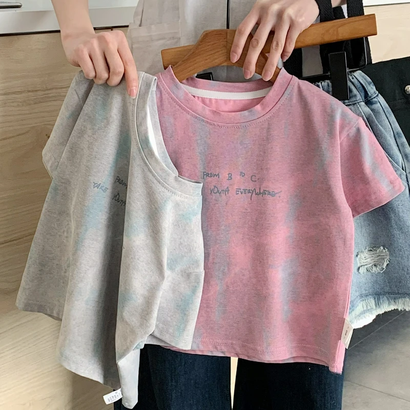 Children's T-shirt 2025 Summer New Style Boys and Girls' Letter Simple Baby Top Korean Edition Short Sleeve T-shirt
Children's T-shirt 2025 Summer New Style Boys and Girls' Letter Simple Baby Top Korean Edition Short Sleeve T-shirt