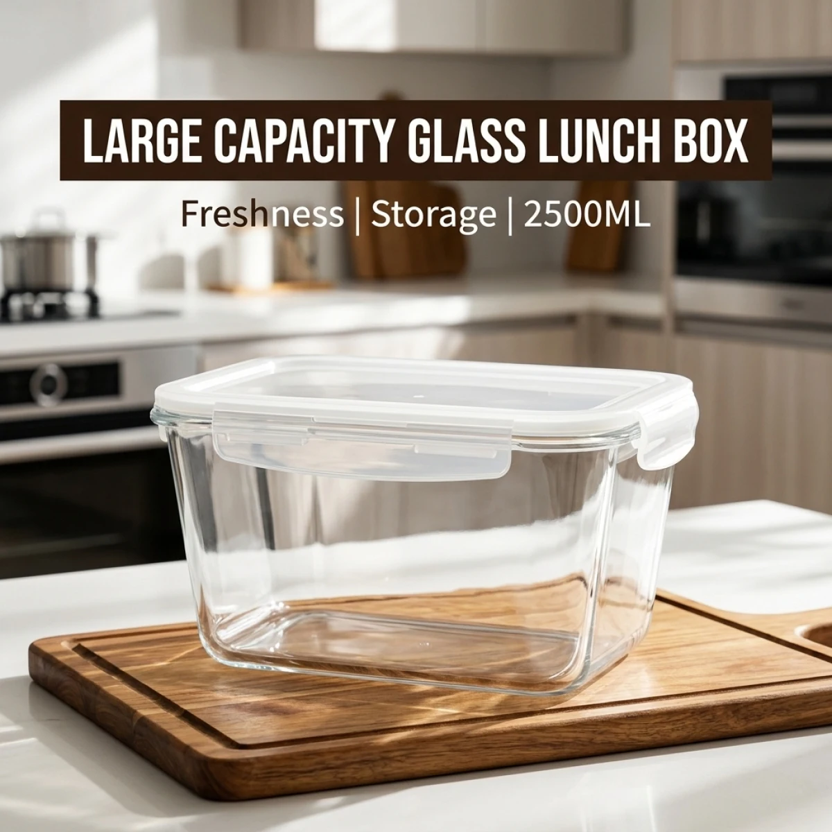 Large Capacity Borosilicate Glass Food Container,Leakproof Rectangle Crisper Box for Kimchi&Meal Prep,Stackable Fridge Storage
Large Capacity Borosilicate Glass Food Container,Leakproof Rectangle Crisper Box for Kimchi&Meal Prep,Stackable Fridge Storage