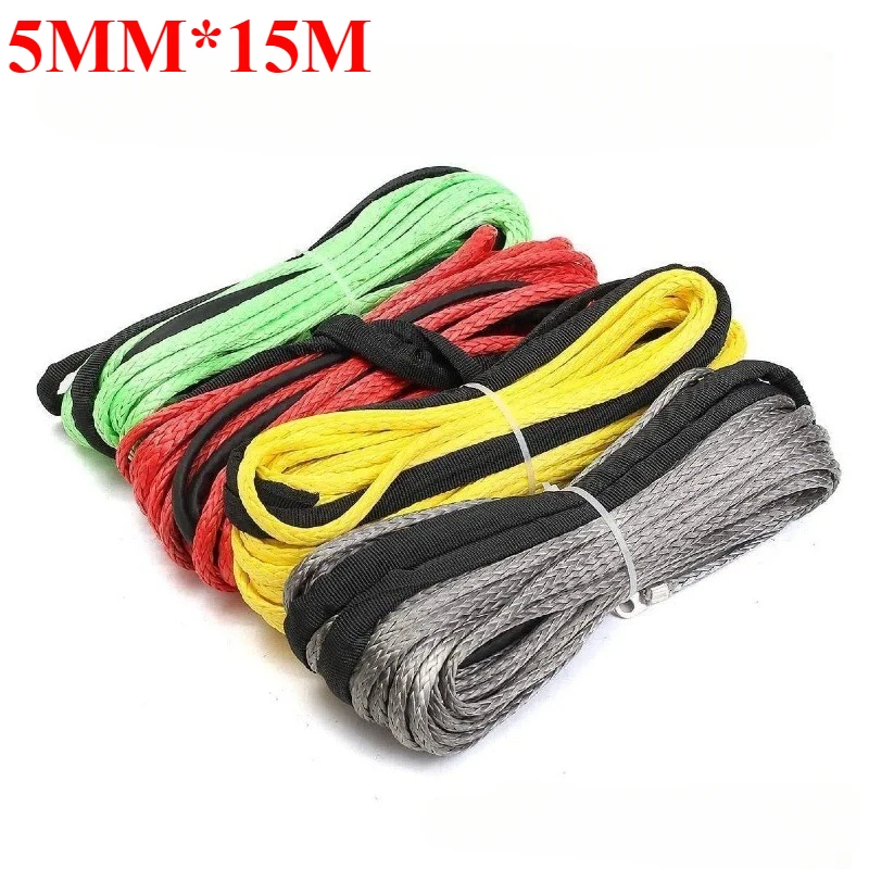 5mm*15M Winch Rope String Line Cable with Sheath Synthetic Towing Rope Car Wash Maintenance String for ATV UTV Off-Road,1pcs
5mm*15M Winch Rope String Line Cable with Sheath Synthetic Towing Rope Car Wash Maintenance String for ATV UTV Off-Road,1pcs