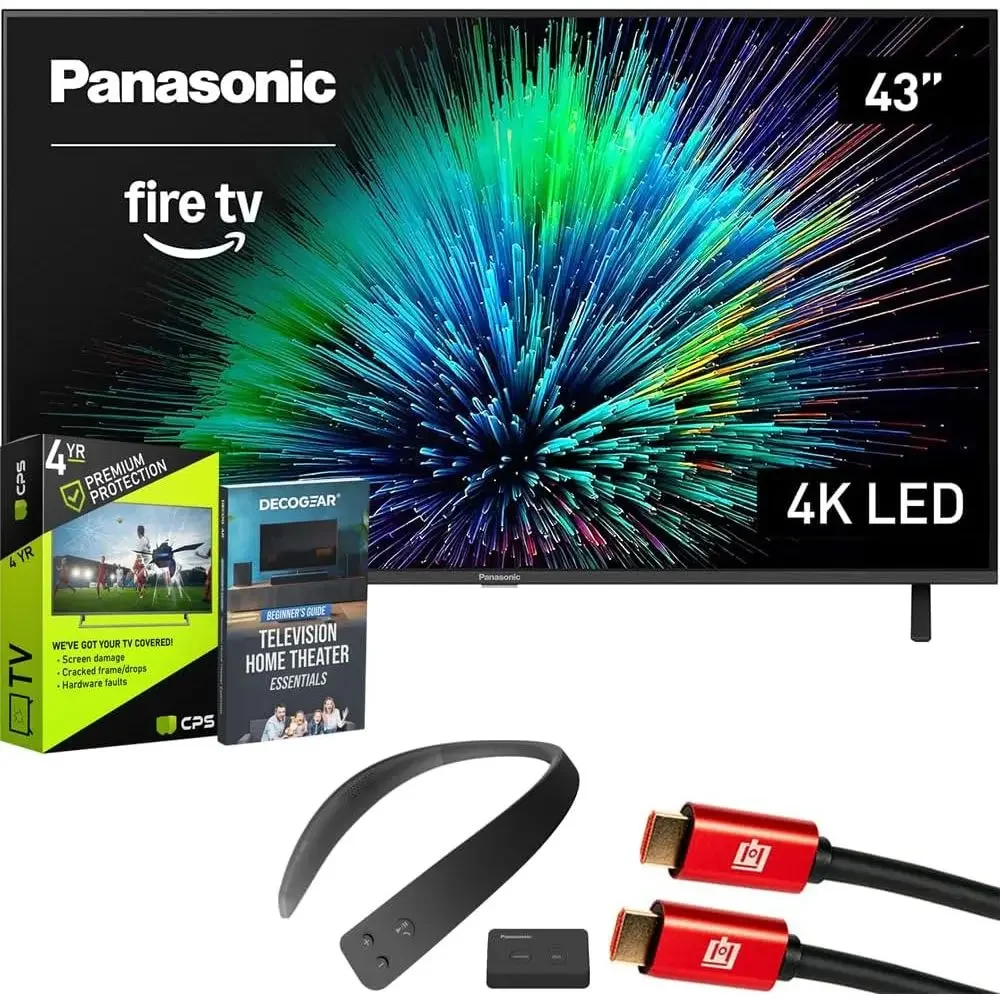 TV-43W70BP W70 Series 43 inch LED 4K Ultra HD Smart ire TV Bundle with WN10 k Speaker, 4 YR CPS Enhanced Protection, 2X HDMI Cab
TV-43W70BP W70 Series 43 inch LED 4K Ultra HD Smart ire TV Bundle with WN10 k Speaker, 4 YR CPS Enhanced Protection, 2X HDMI Cab