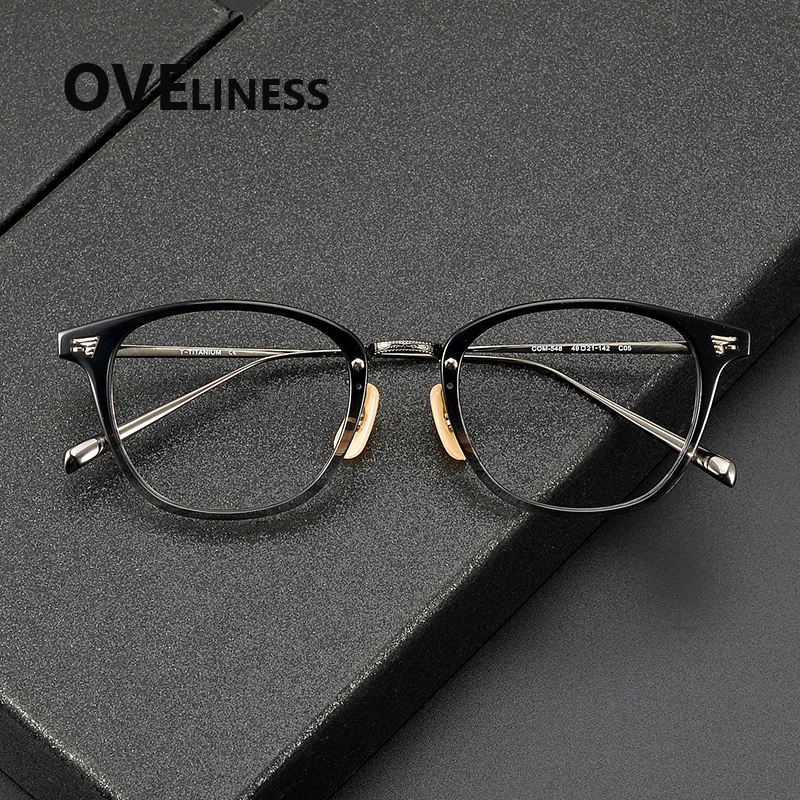 Acetate Titanium Glasses Frame Women Vintage Round Eyeglasses Frames Men 2025 New Titan Eyewear male full spectacles
Acetate Titanium Glasses Frame Women Vintage Round Eyeglasses Frames Men 2025 New Titan Eyewear male full spectacles