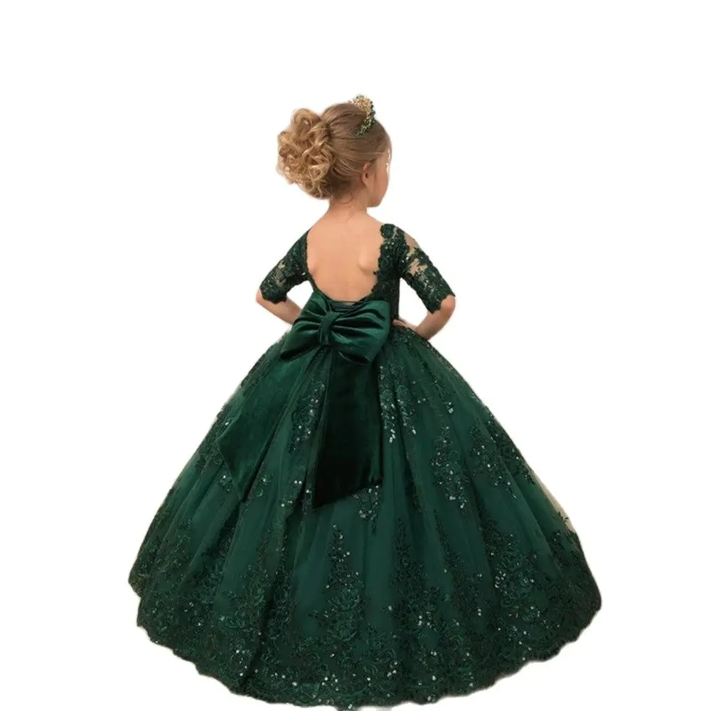 Green Puffy Princess Flower Girl Dresses Appliques Lace Ball Gown Birthday Pageant Robe De Demoiselle First Communion Dress
Green Puffy Princess Flower Girl Dresses Appliques Lace Ball Gown Birthday Pageant Robe De Demoiselle First Communion Dress