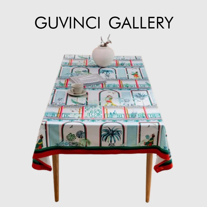 GUVINCI Oriental Mixed Modern Style Velvet Tablecloth Chinoiserie Women Tiger Peacock Plants Art Fabric Table Cloth For Banquet
GUVINCI Oriental Mixed Modern Style Velvet Tablecloth Chinoiserie Women Tiger Peacock Plants Art Fabric Table Cloth For Banquet