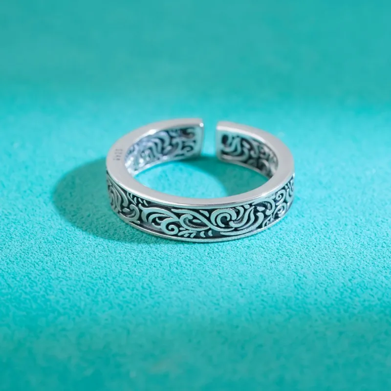 BOCAI NEW S925 Silver Jewelry Retro Literary Tang Grass Pattern Ring for Women Fashionable Gifts
BOCAI NEW S925 Silver Jewelry Retro Literary Tang Grass Pattern Ring for Women Fashionable Gifts