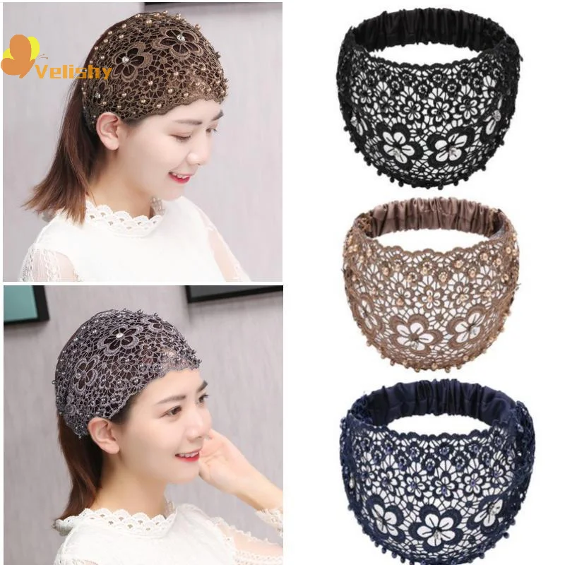 4 Pcs Lace Headbands For Women,Wide Floral Pearl Lace Elastic Headbands Hair Accessories For Women Fashion
4 Pcs Lace Headbands For Women,Wide Floral Pearl Lace Elastic Headbands Hair Accessories For Women Fashion