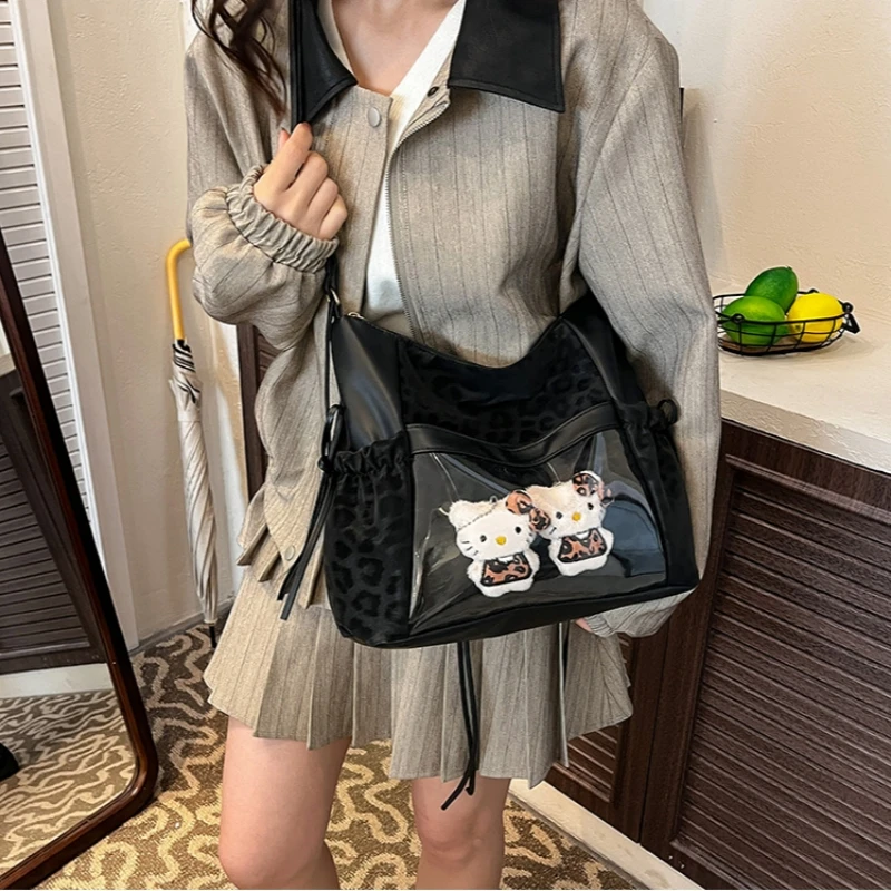 Leopard Print Itabag Large Capacity Solid Color Shoulder Crossbody Bag Cool Bow Women Commute Fashion Leisure Travel Gift 20-35L
Leopard Print Itabag Large Capacity Solid Color Shoulder Crossbody Bag Cool Bow Women Commute Fashion Leisure Travel Gift 20-35L