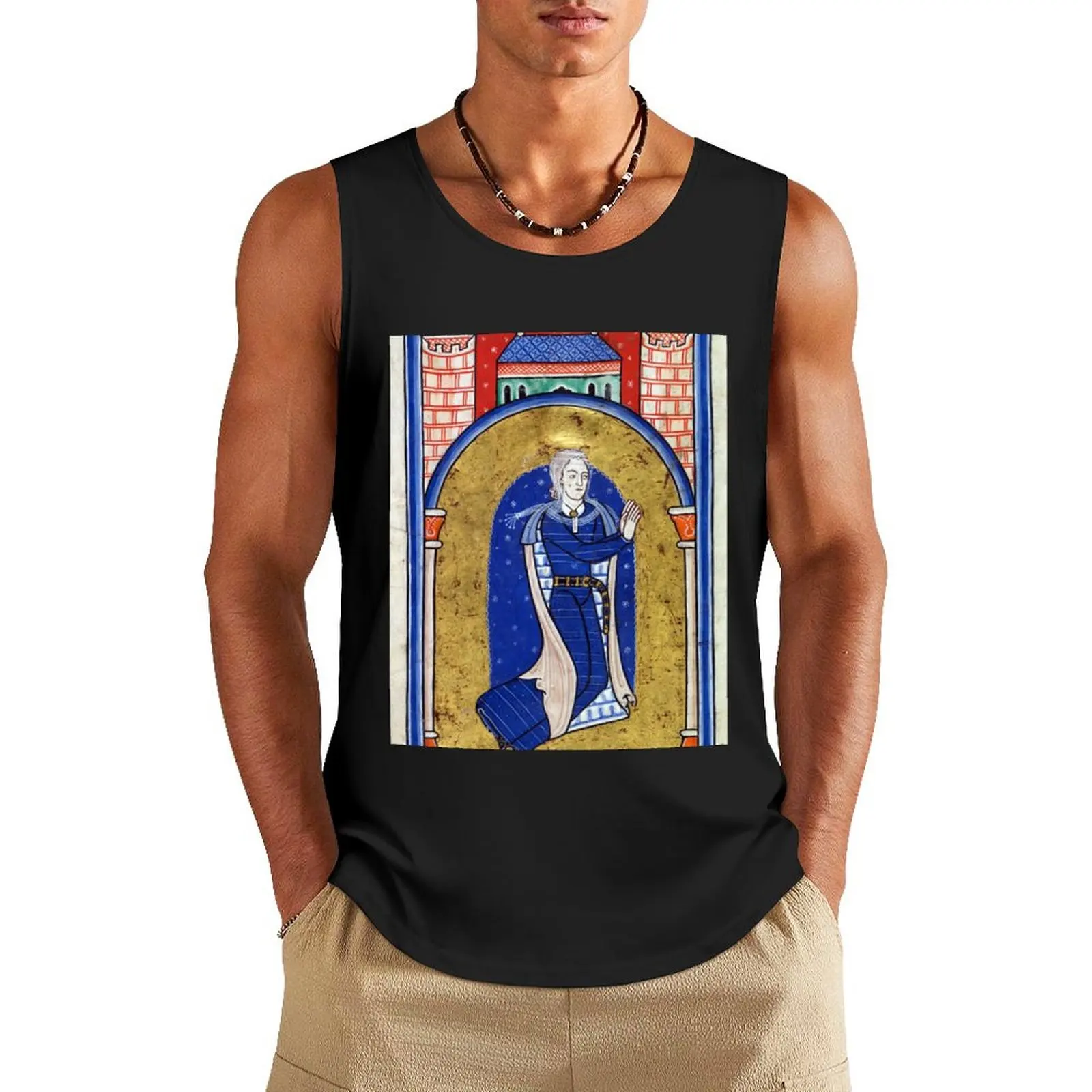 Eleanor of Aquitaine Tank Top basketball clothing cool things Men's clothes luxury style sleeveless shirt man gym
Eleanor of Aquitaine Tank Top basketball clothing cool things Men's clothes luxury style sleeveless shirt man gym