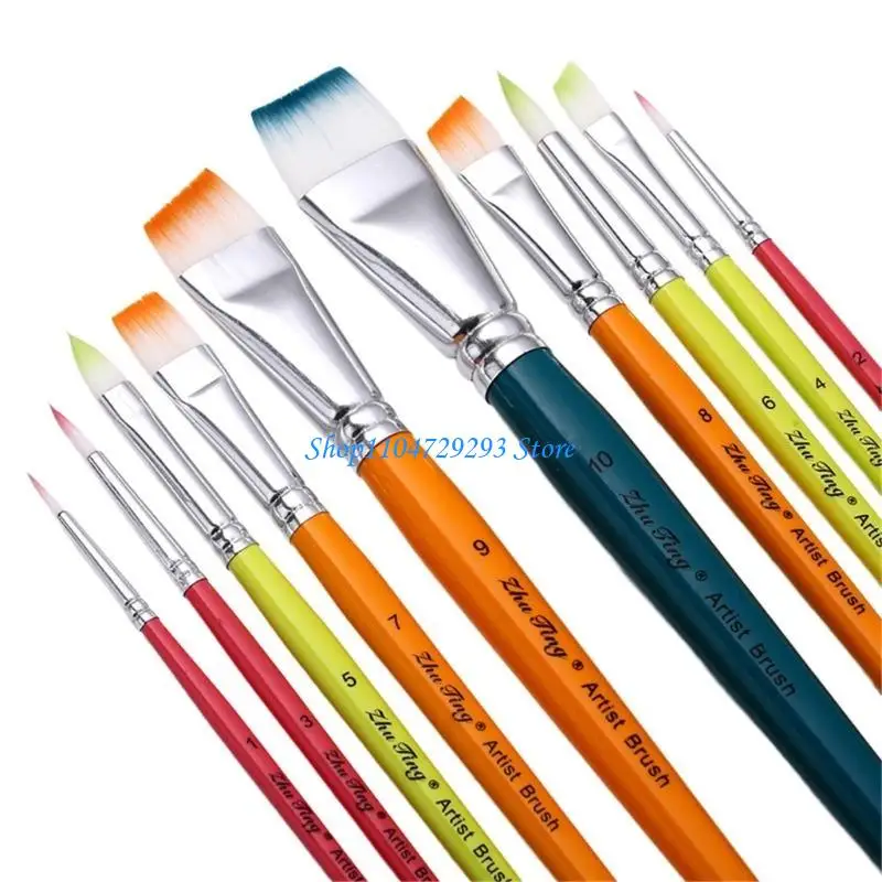 Y2GD 10 Pcs Artist Brushes Nylon Hair Paint Brushes Human Body Paint Brushes Flat Face Painting Brushes Craft Supplies
Y2GD 10 Pcs Artist Brushes Nylon Hair Paint Brushes Human Body Paint Brushes Flat Face Painting Brushes Craft Supplies