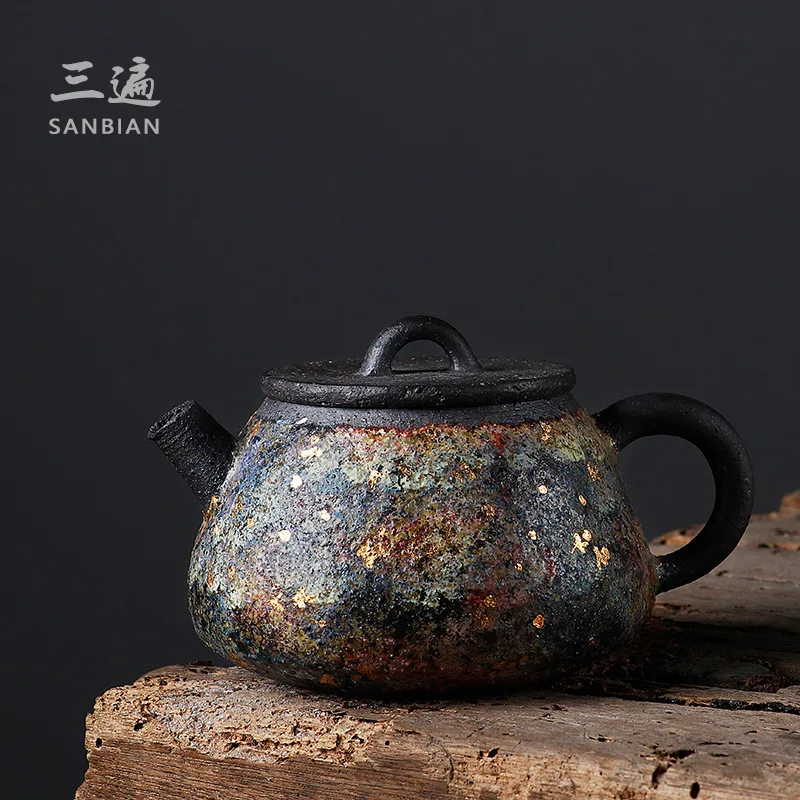 ★★Three Times Rock Mine Ball Hole Teapot Taiwan Old Rock Clay Handmade Small Shipiao Teapot Kung Fu Tea Set Household Tea Maker
★★Three Times Rock Mine Ball Hole Teapot Taiwan Old Rock Clay Handmade Small Shipiao Teapot Kung Fu Tea Set Household Tea Maker