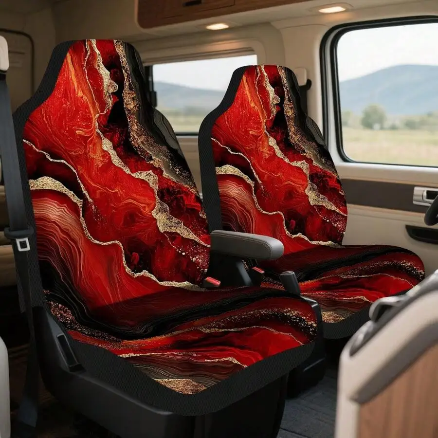 2-Piece Flame Red Swirl Car Seat Covers For Sedans Trucks SUVs
2-Piece Flame Red Swirl Car Seat Covers For Sedans Trucks SUVs