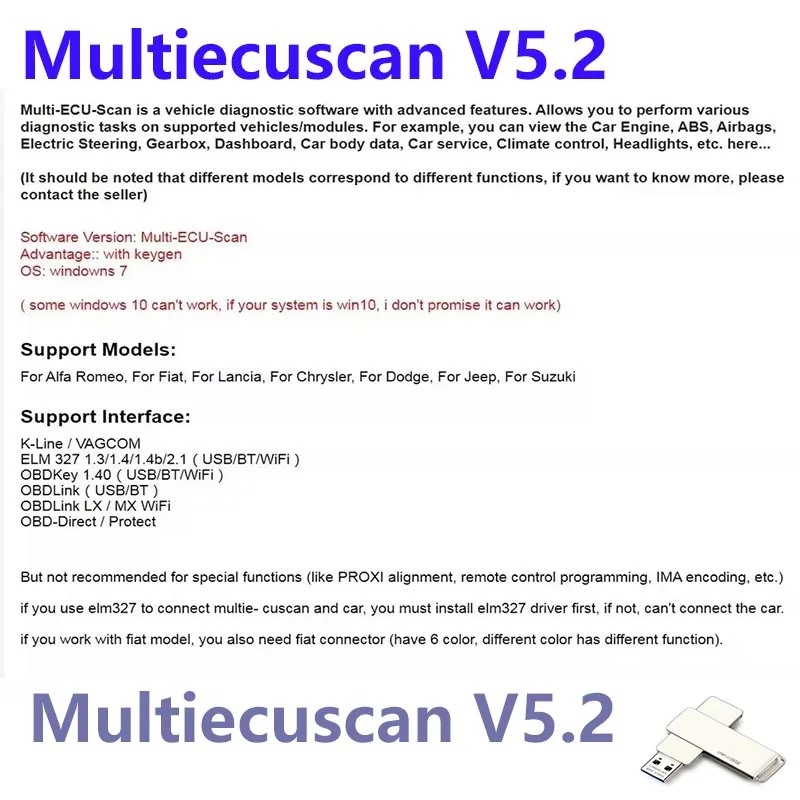 Multiecuscan V5.2 Registered Unlimited Keygen Fi/at OBD2 Scanner Multi ECU Scan Compatible with ELM327 OBDII Diagnostic Tool
Multiecuscan V5.2 Registered Unlimited Keygen Fi/at OBD2 Scanner Multi ECU Scan Compatible with ELM327 OBDII Diagnostic Tool