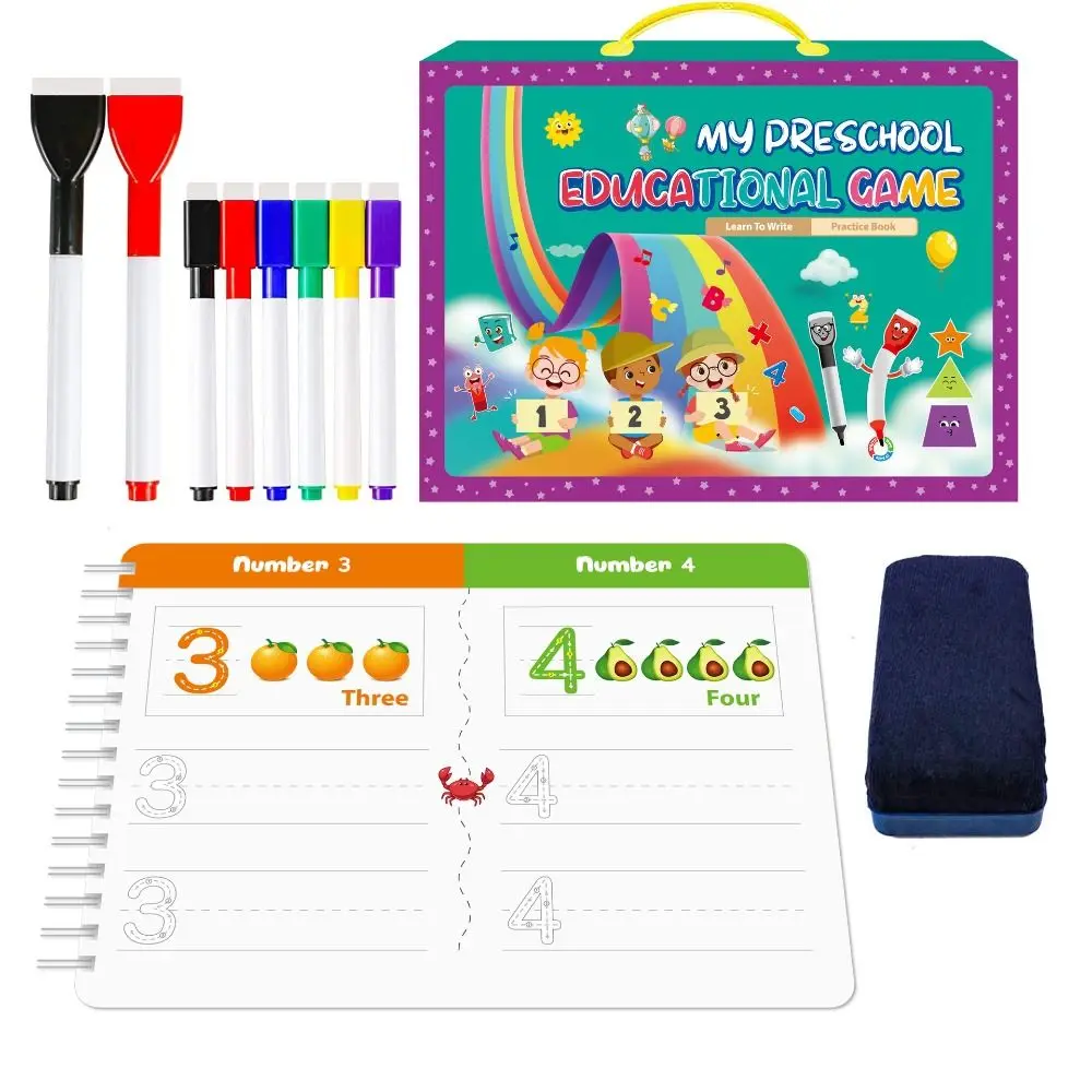 Montessori Handwriting Practice Book Early Education Shape Letters Pen Control Training Book Learning Activities
Montessori Handwriting Practice Book Early Education Shape Letters Pen Control Training Book Learning Activities