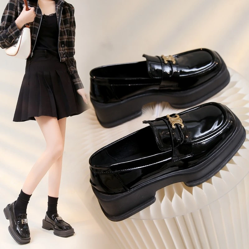 Thick Sole Lefu Shoes Women's Autumn Retro British Style Small Leather Shoes Thick Heel Soft Sole Leisure Smooth Comfortable
Thick Sole Lefu Shoes Women's Autumn Retro British Style Small Leather Shoes Thick Heel Soft Sole Leisure Smooth Comfortable