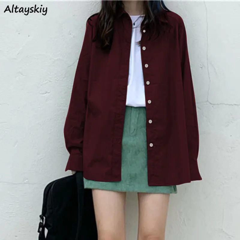13 Colors Shirts Women Casual Solid Camisas Ropa Mujer Christmas Autumn Tops Preppy Korean Fashion Style Students Long Sleeve
13 Colors Shirts Women Casual Solid Camisas Ropa Mujer Christmas Autumn Tops Preppy Korean Fashion Style Students Long Sleeve