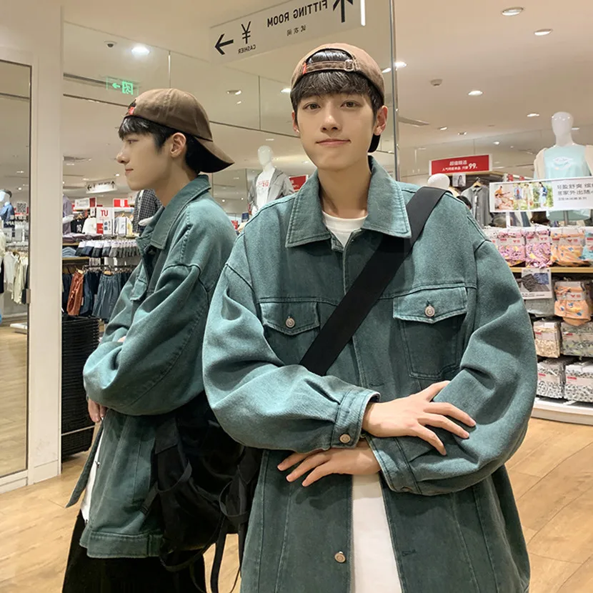 Мужская джинсовая куртка в американском ретро-стиле, осенняя новинка, модная уличная одежда, свободный крой, длинный рукав, с пуговицами, ветрозащитная
Мужская джинсовая куртка в американском ретро-стиле, осенняя новинка, модная уличная одежда, свободный крой, длинный рукав, с пуговицами, ветрозащитная