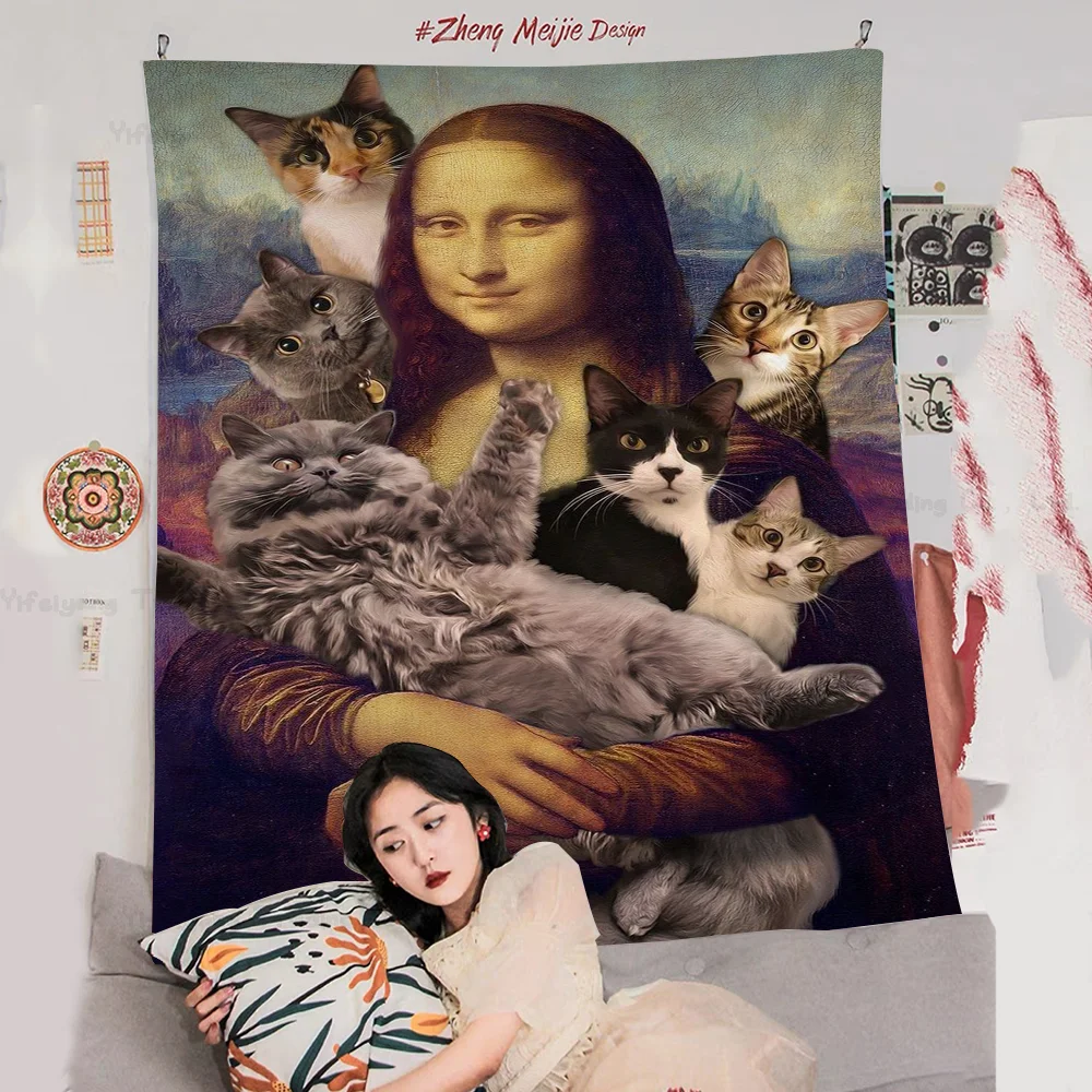 Mona Lisa Funny Colorful Tapestry Wall Hanging Hippie Flower Wall Carpets Dorm Decor Wall Art Decor
Mona Lisa Funny Colorful Tapestry Wall Hanging Hippie Flower Wall Carpets Dorm Decor Wall Art Decor