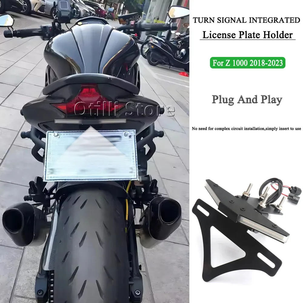 Для KAWASAKI Z1000 z1000 Z 1000 2018-2023 аксессуары для мотоциклов светодиодное освещение кронштейн указателя поворота задний держатель номерного знака 
Для KAWASAKI Z1000 z1000 Z 1000 2018-2023 аксессуары для мотоциклов светодиодное освещение кронштейн указателя поворота задний держатель номерного знака