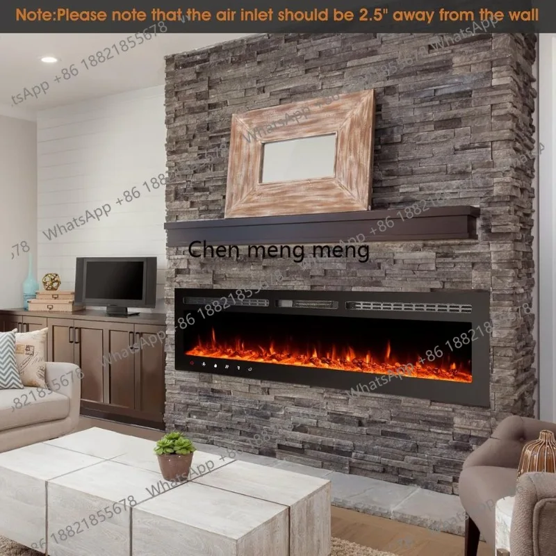 80 Slim Electric Fireplace Insert, Wall-Mounted with Touchscreen/Remote, Timer, 5 Flame Effects
80 Slim Electric Fireplace Insert, Wall-Mounted with Touchscreen/Remote, Timer, 5 Flame Effects