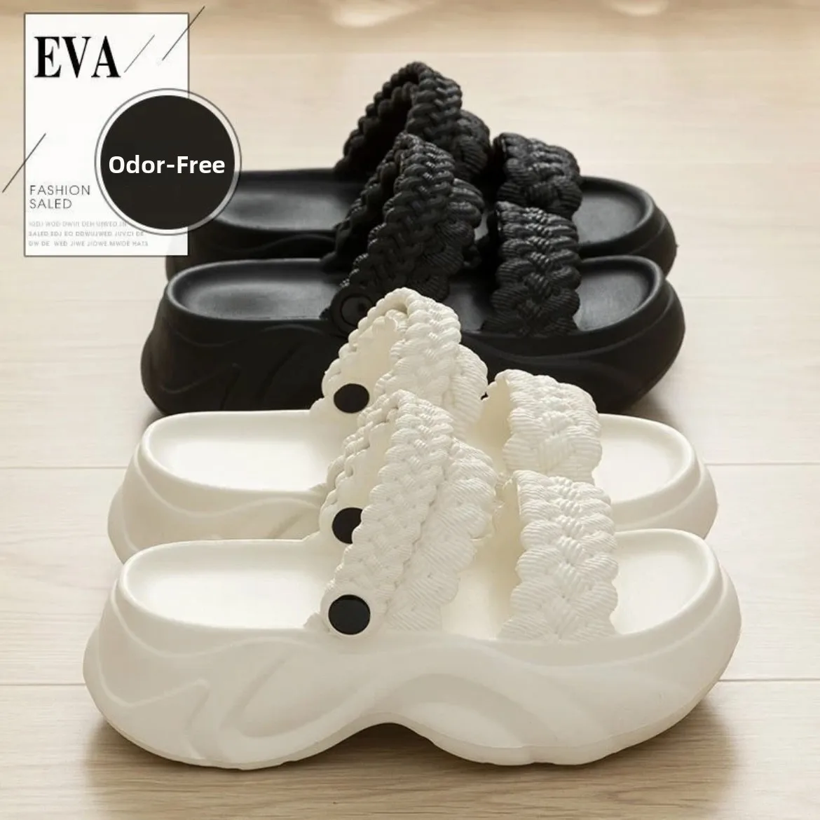 Новинка 2024, женские слипоны Thi Bot Summer oes, модная уличная одежда, тапочки с отверстиями, двусторонние сандалии увеличенной высоты
Новинка 2024, женские слипоны Thi Bot Summer oes, модная уличная одежда, тапочки с отверстиями, двусторонние сандалии увеличенной высоты