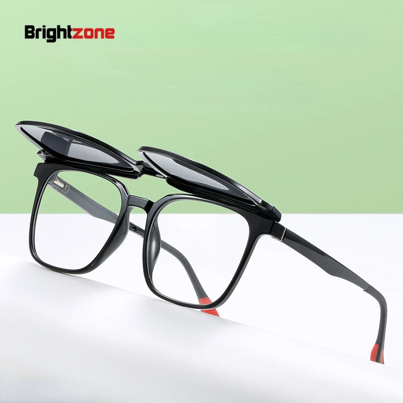 Clamshell Magnetic Glasses For Male Myopia Two In One Square Polarized Sunglasses Driving Night Prescription Eye Glasses Frame
Clamshell Magnetic Glasses For Male Myopia Two In One Square Polarized Sunglasses Driving Night Prescription Eye Glasses Frame