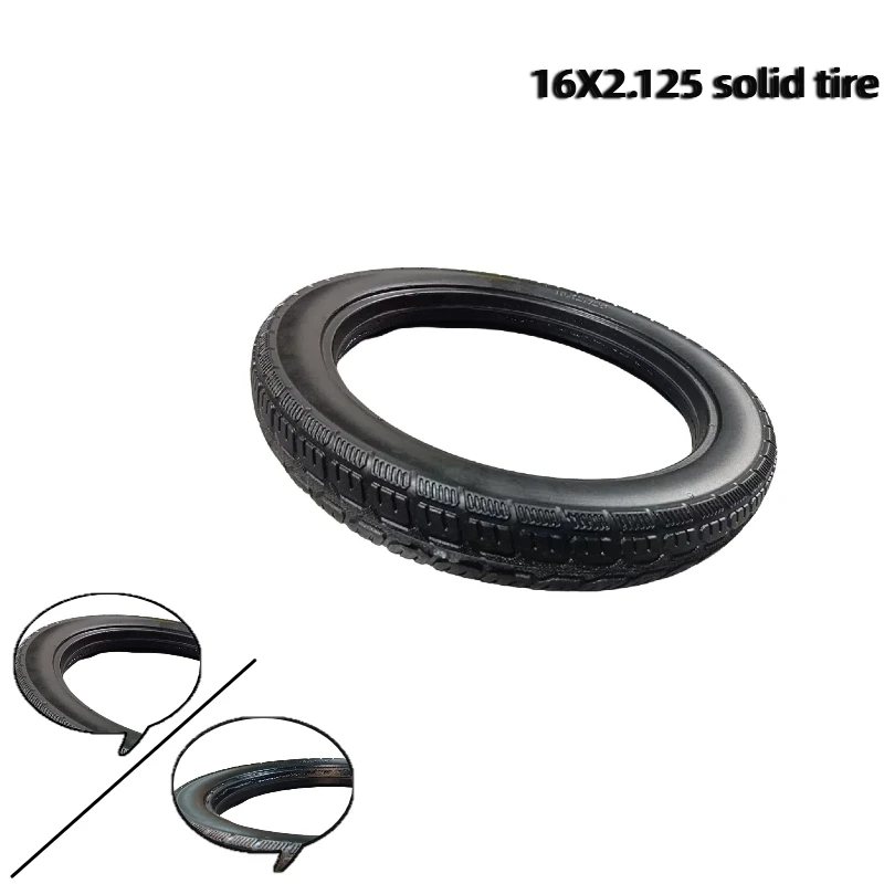 16-дюймовые прочные твердые шины 16x2,125, ненадувные взрывозащищенные шины, аксессуары для электромобилей
16-дюймовые прочные твердые шины 16x2,125, ненадувные взрывозащищенные шины, аксессуары для электромобилей