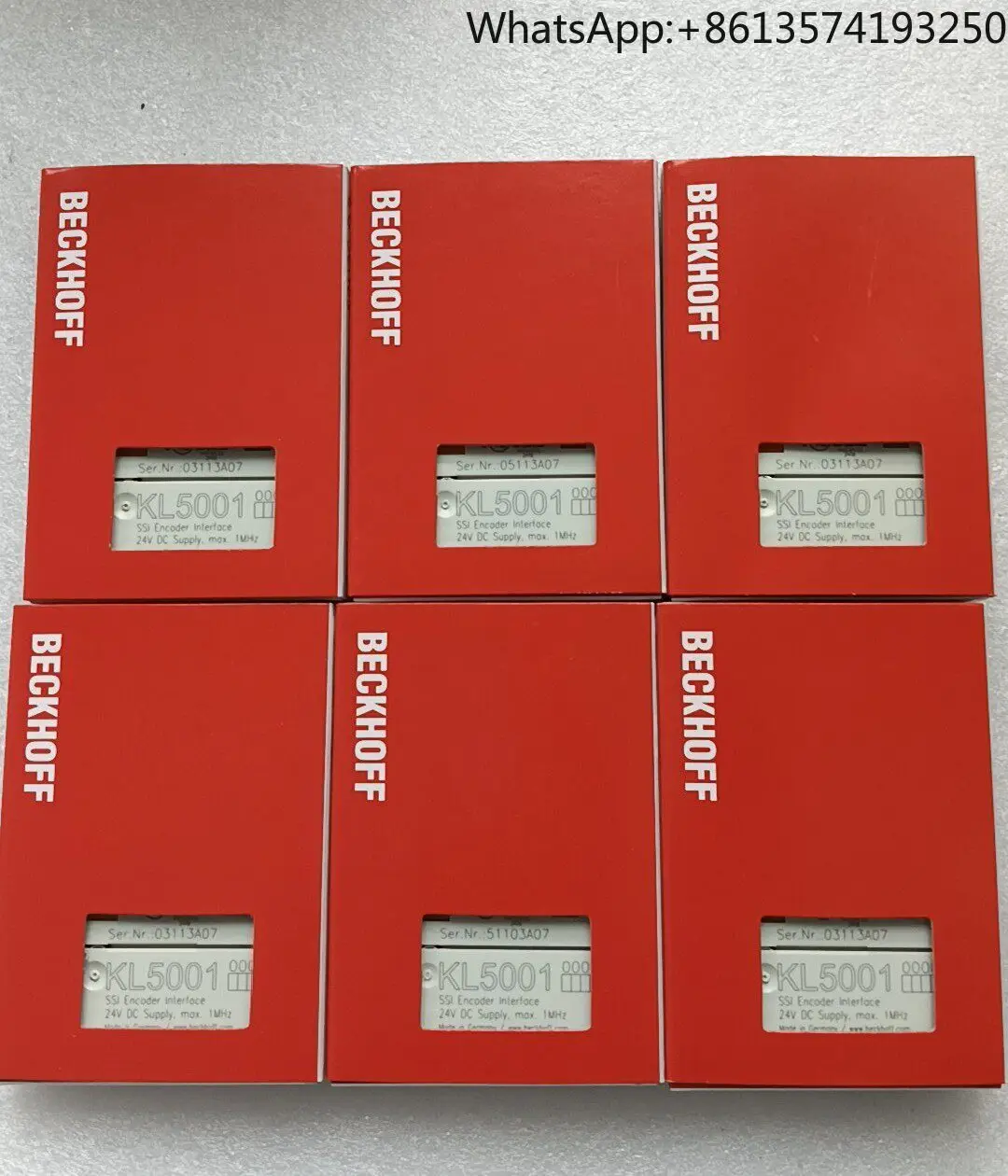 Beckhoff module KL5001 new original genuine spot SSI encoder interface 2
Beckhoff module KL5001 new original genuine spot SSI encoder interface 2