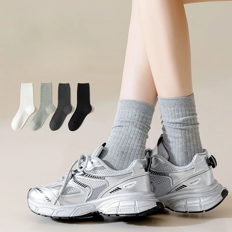 4 пары женских простых удобных носков средней длины из чистого хлопка, впитывающих пот, антибактериальных носков
4 пары женских простых удобных носков средней длины из чистого хлопка, впитывающих пот, антибактериальных носков