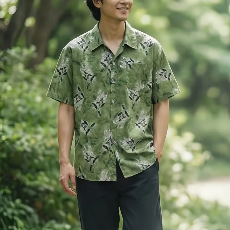 Vintage Forest Style Floral Print Men Women Short Sleeve Shirt Loose Breathable Casual Daily Outerwear Blouse
Vintage Forest Style Floral Print Men Women Short Sleeve Shirt Loose Breathable Casual Daily Outerwear Blouse
