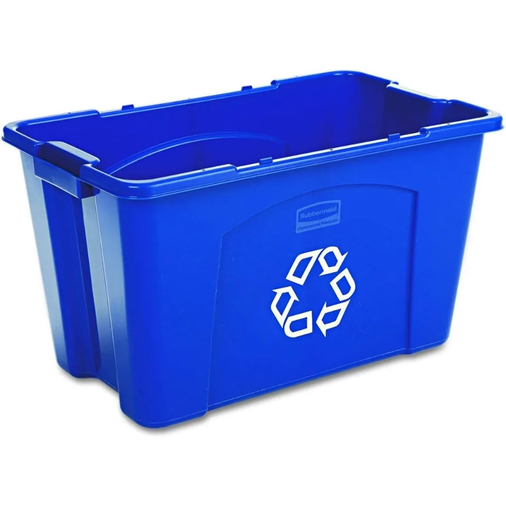 Stackable 18 Gallon Blue Recycling Bins for Garage or Kitchen Paper and Box Storage Six Pack
Stackable 18 Gallon Blue Recycling Bins for Garage or Kitchen Paper and Box Storage Six Pack