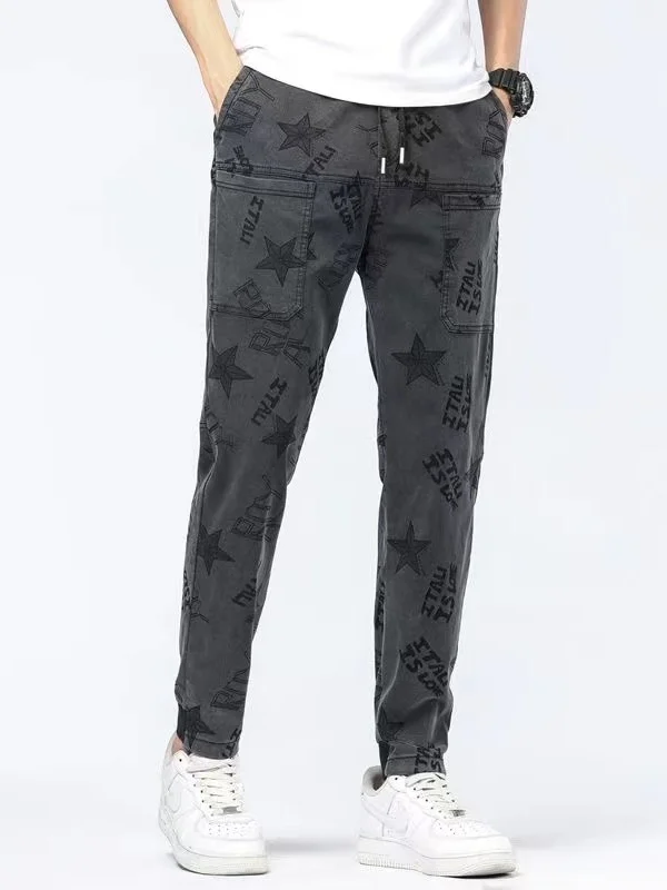 Новинка 2025, мужские модные облегающие джинсовые брюки с вышивкой, тонкие эластичные свободные повседневные брюки из девяти предметов, полиэфирное волокно
Новинка 2025, мужские модные облегающие джинсовые брюки с вышивкой, тонкие эластичные свободные повседневные брюки из девяти предметов, полиэфирное волокно