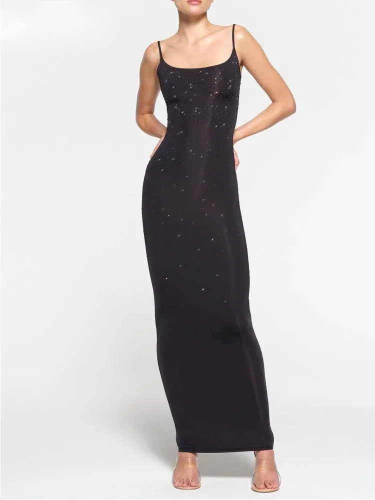 Fashion Women's Sequin Dress Spaghetti Strap Slim High Waist Hem Slit Ankle-length Diamond Party Dresses Spring 2026 EJH0
Fashion Women's Sequin Dress Spaghetti Strap Slim High Waist Hem Slit Ankle-length Diamond Party Dresses Spring 2026 EJH0