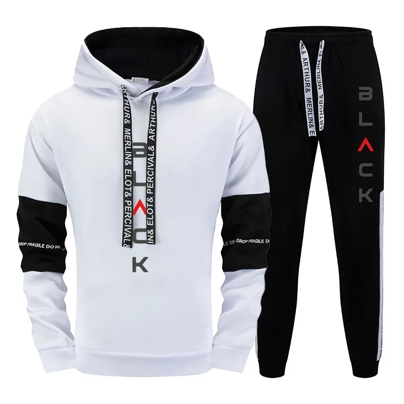Black Letter Print Outfits 2025 New Fashion Men's Tracksuit Hoodies Sweatpants Autumn Winter Casual Sweatshirt Jogger Sportswear 
Black Letter Print Outfits 2025 New Fashion Men's Tracksuit Hoodies Sweatpants Autumn Winter Casual Sweatshirt Jogger Sportswear