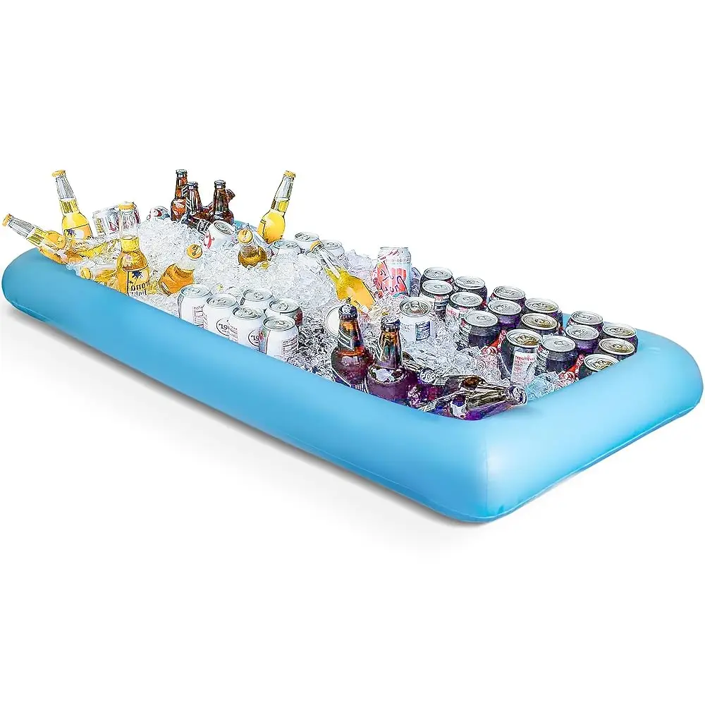 Inflatable Ice Serving Buffet Bar With Drain Plug - Blue Salad Food Tray And Drinks Cooler For Party Picnic & Camping (Pa Of
Inflatable Ice Serving Buffet Bar With Drain Plug - Blue Salad Food Tray And Drinks Cooler For Party Picnic & Camping (Pa Of