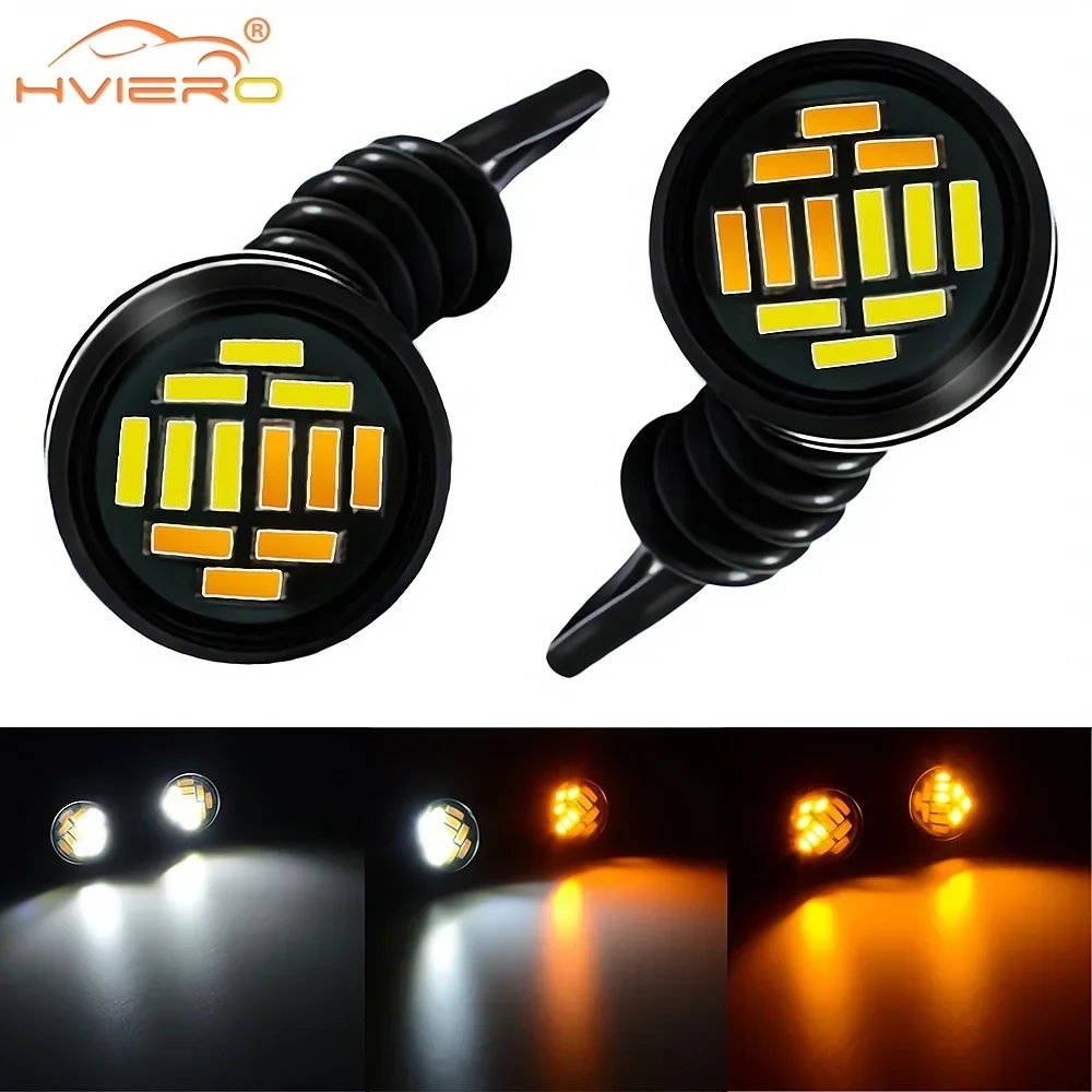 2X Auto 4014 12SMD DRL Daytime Running Light Backup Reverse Parking Lamp White Yellow Eye LED Car Motorcycle Lighting Universal
2X Auto 4014 12SMD DRL Daytime Running Light Backup Reverse Parking Lamp White Yellow Eye LED Car Motorcycle Lighting Universal