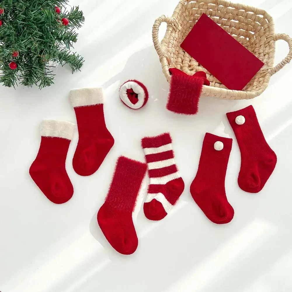 5Paits Cotton New Year Red Socks Thicken Warm Good Luck Baby Plush Red Socks Stripe Infant Hosiery Toddle Tube Socks Winter
5Paits Cotton New Year Red Socks Thicken Warm Good Luck Baby Plush Red Socks Stripe Infant Hosiery Toddle Tube Socks Winter