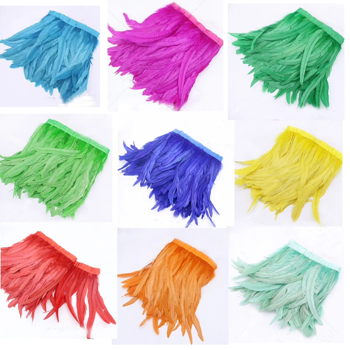 2Meters/10meters/lot! 10-12inches 25-30cm Height Coque Rooster Tail Feather Trimming Multicolour for Show Girl
2Meters/10meters/lot! 10-12inches 25-30cm Height Coque Rooster Tail Feather Trimming Multicolour for Show Girl