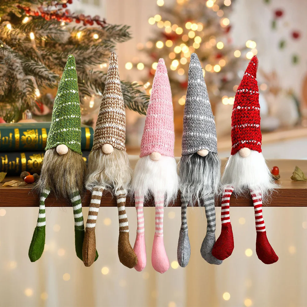 Christmas decorations, striped knitted hats, hanging legs, faceless dolls, Christmas ornaments, indoor ornaments,Christmas gifts
Christmas decorations, striped knitted hats, hanging legs, faceless dolls, Christmas ornaments, indoor ornaments,Christmas gifts