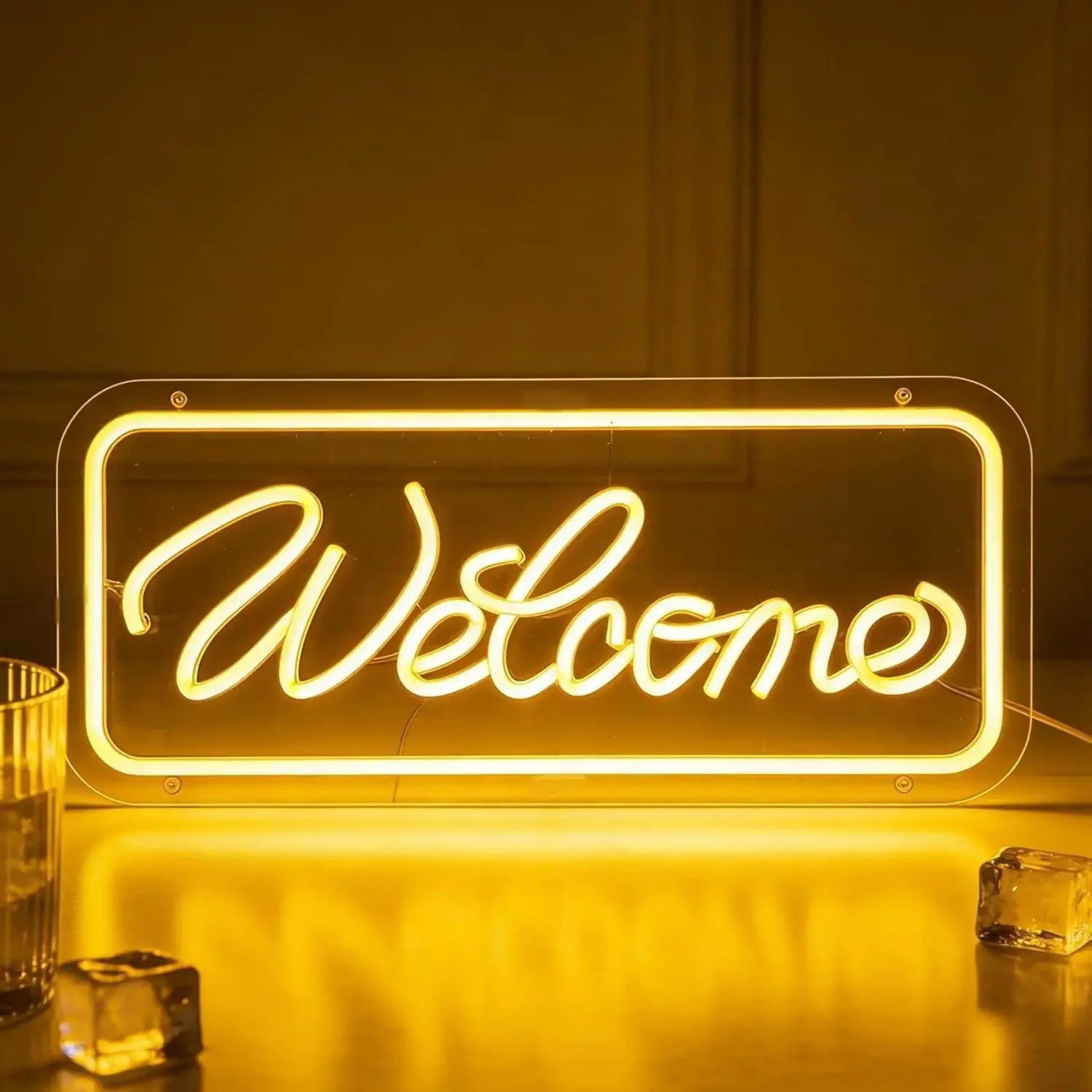 Welcome Neon Sign USB Powered Dimmable Neon Light Home Welcome Sign for Entryway Store Shop Room Bedroom Party Wall Decor
Welcome Neon Sign USB Powered Dimmable Neon Light Home Welcome Sign for Entryway Store Shop Room Bedroom Party Wall Decor