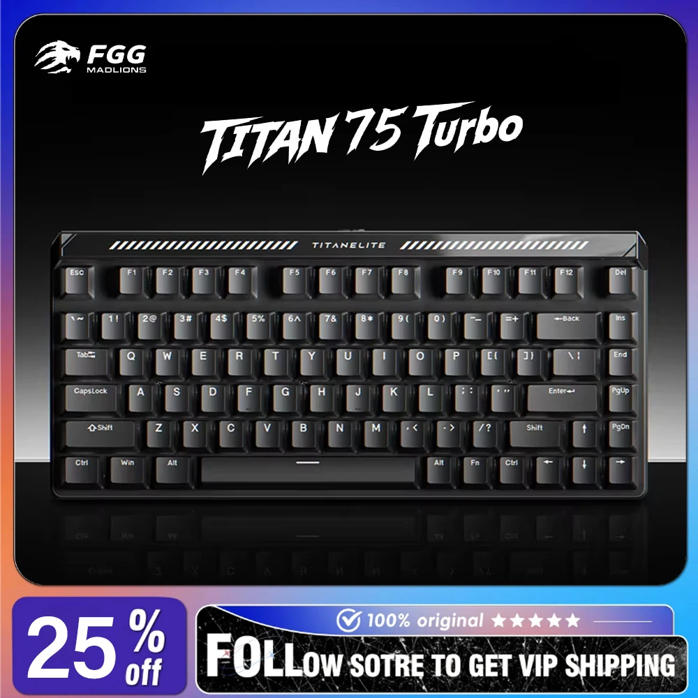 MADLIONS TITAN75 Turbo Wired Magnetic Switch Mechanical Keyboard Hot Swappable RGB High Performance E-Sports Game Keyboard
MADLIONS TITAN75 Turbo Wired Magnetic Switch Mechanical Keyboard Hot Swappable RGB High Performance E-Sports Game Keyboard