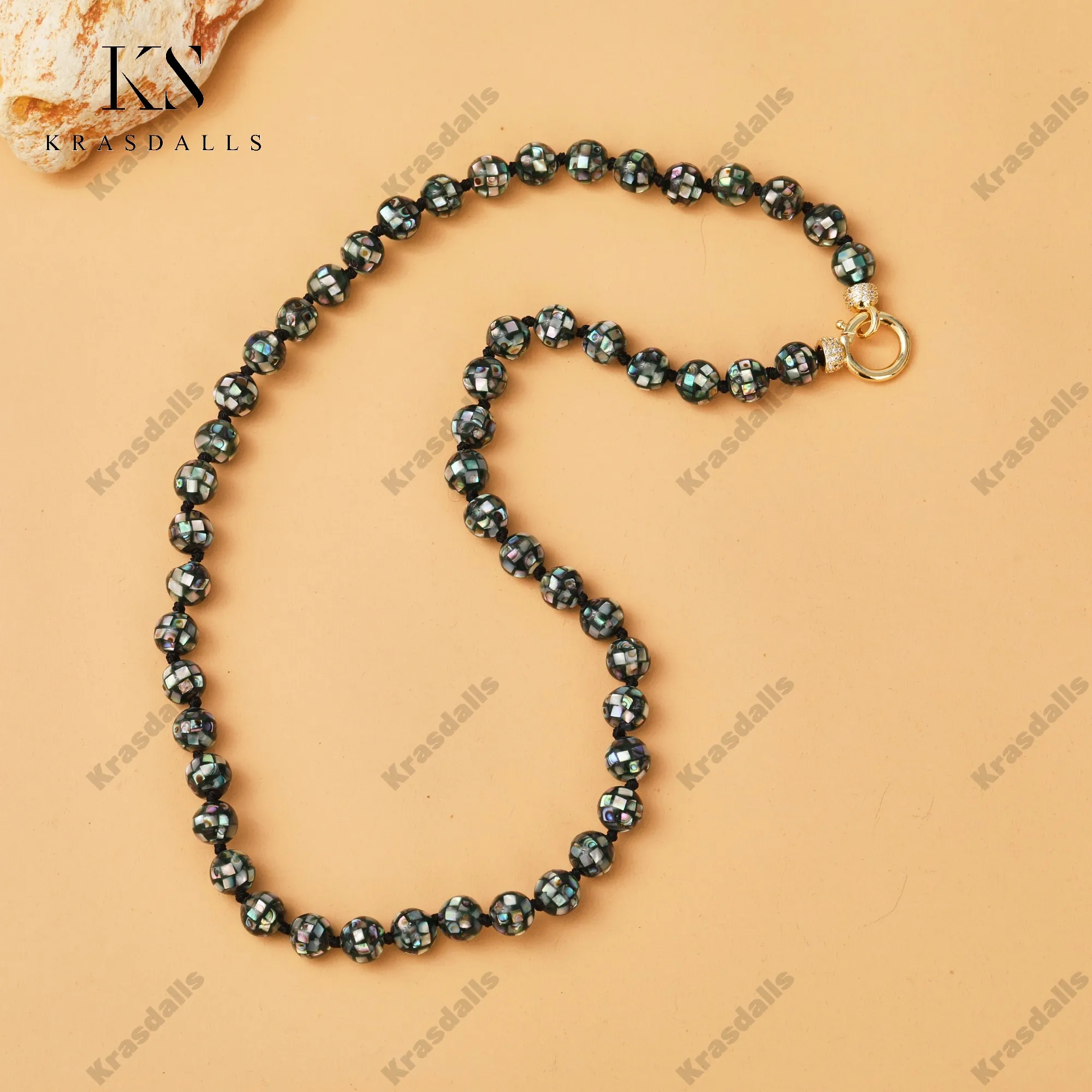 Handmade 10mm Abalone Shell Round Beads Knotted Necklace Fashion Jewelry Men Gifts Wholesale
Handmade 10mm Abalone Shell Round Beads Knotted Necklace Fashion Jewelry Men Gifts Wholesale