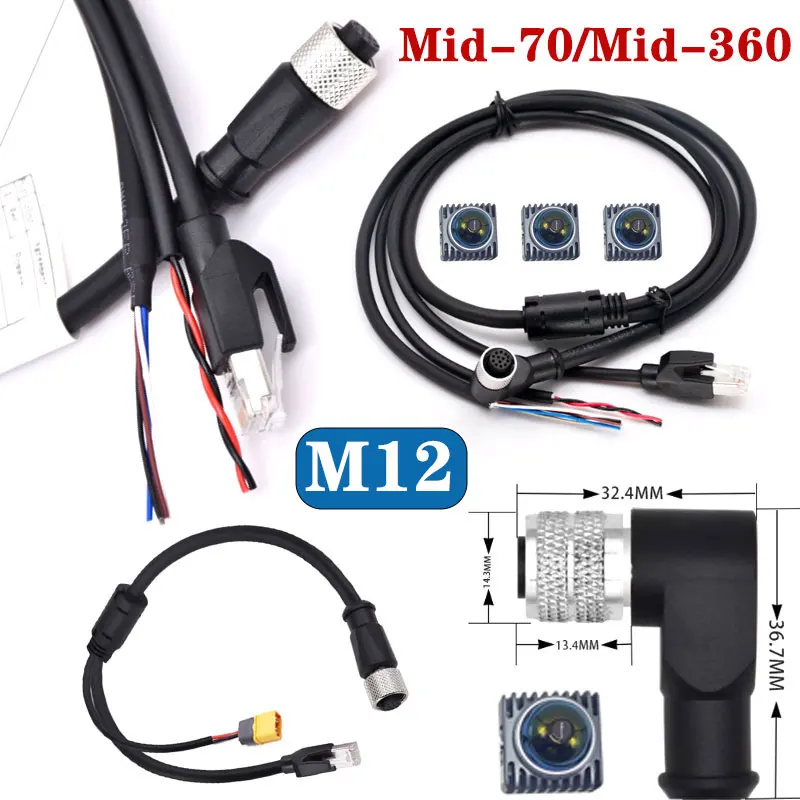 Mid-360 M12 1 To 3 High-Flex Power Waterproof Network Cable Compatible Mid-70 with DJI Livox LiDAR DC Male/Female XT60 to RJ45
Mid-360 M12 1 To 3 High-Flex Power Waterproof Network Cable Compatible Mid-70 with DJI Livox LiDAR DC Male/Female XT60 to RJ45